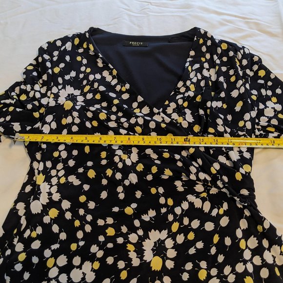 Precis Faux Wrap Dress with Lining size 14 - Picture 7 of 12